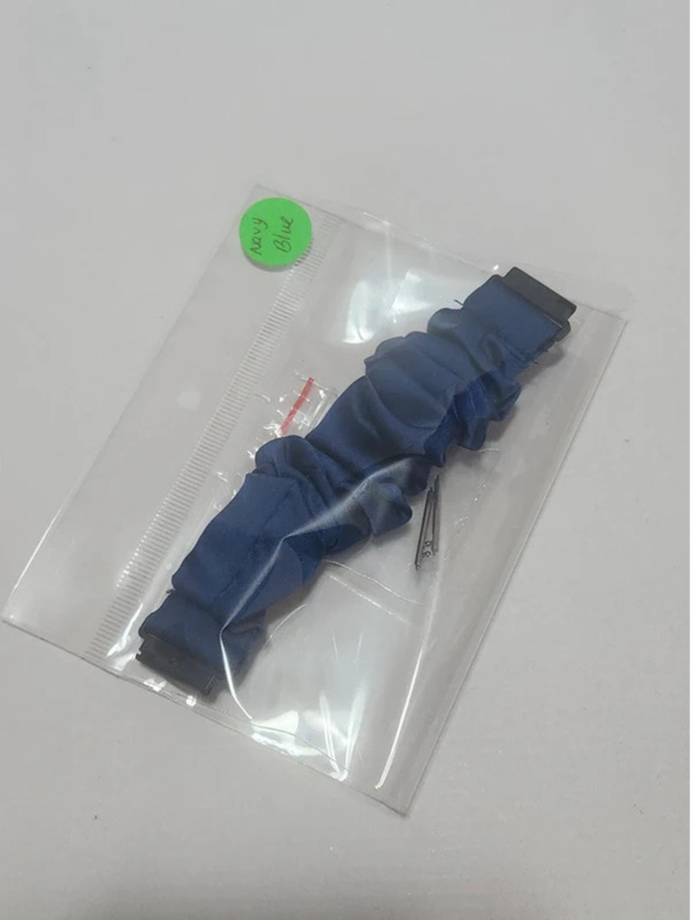 Scrunchies Watch Band for 20mm Compatible with Samsung7, 6, 5, 4  Color:NavyBlue